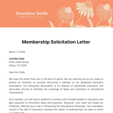 solicitation letter example|membership solicitation letter examples.
